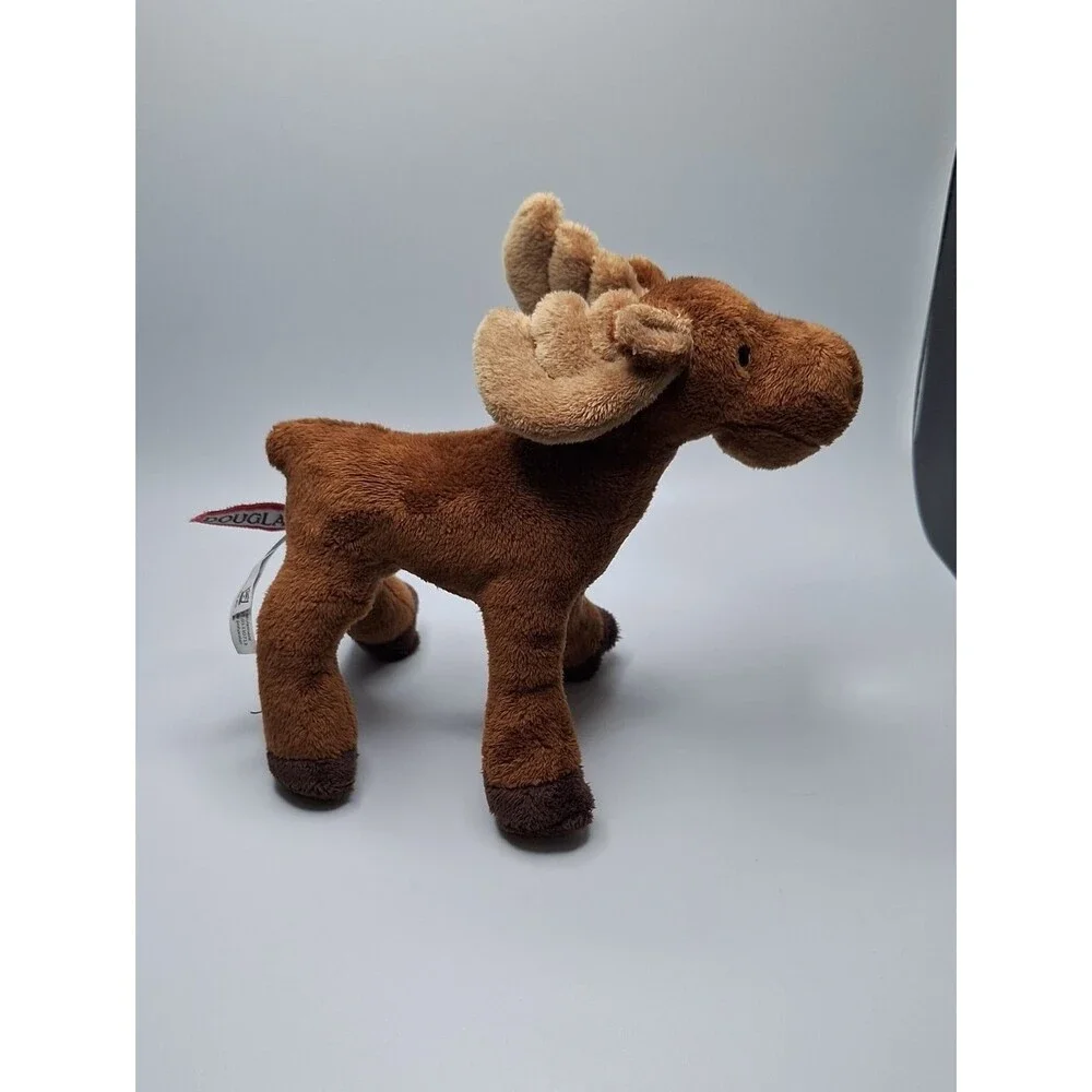Douglas Plush Moose Stuffed Animal - Brown with Tan Antlers